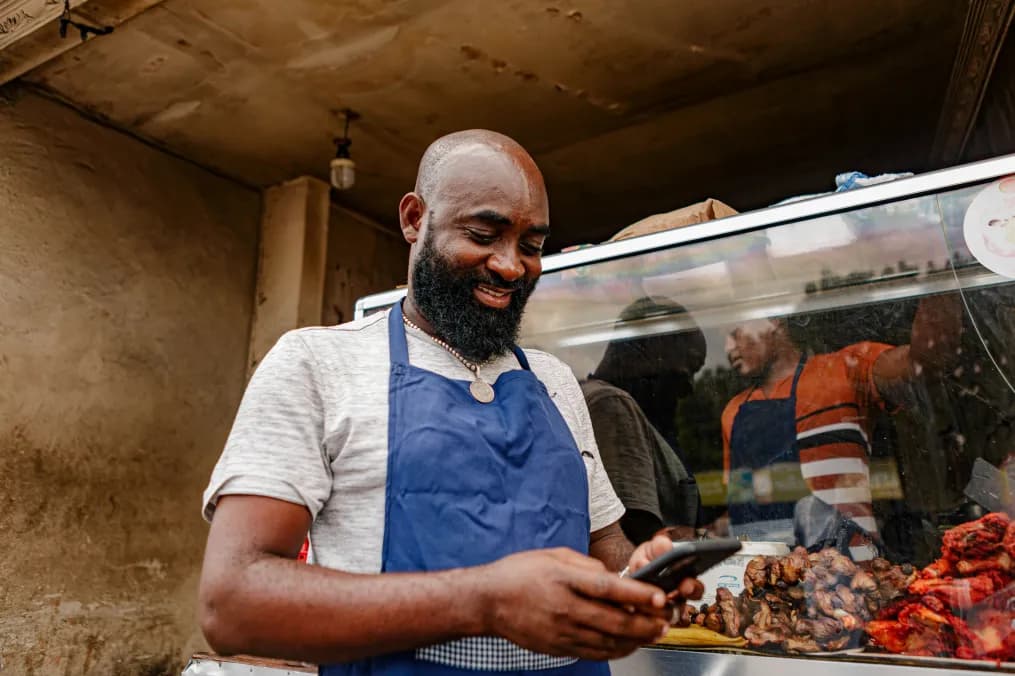An SME owner at work in his shop
